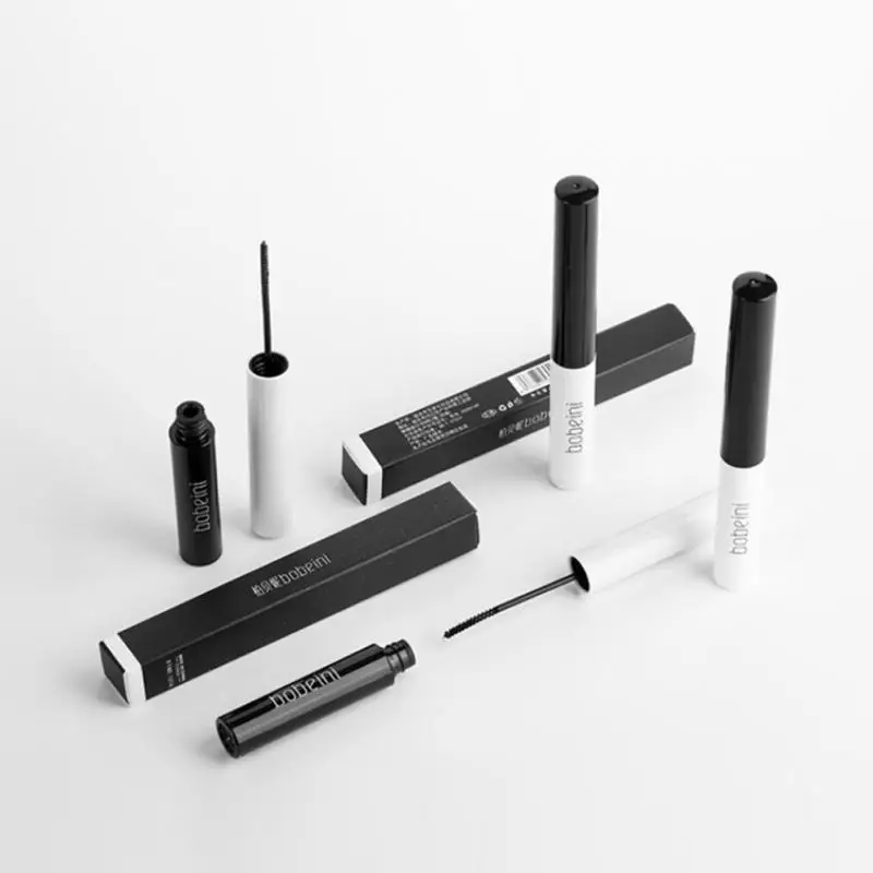 Mascara à friser ultra fin pour petite tête de brosse, imperméable, résistant à la sueur, longue durée, naturel, sans bavures, apprêt pour cils