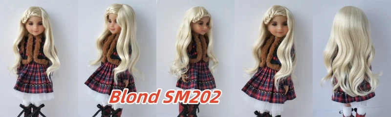 Jusuns Doll Wig JD204 6-7' 7-8' 8-9' 9-10' Long Lady Braids Wave 1/6 1/4 1/3 YOSD MSD SD Blythes Synthetic Mohair BJD Hair