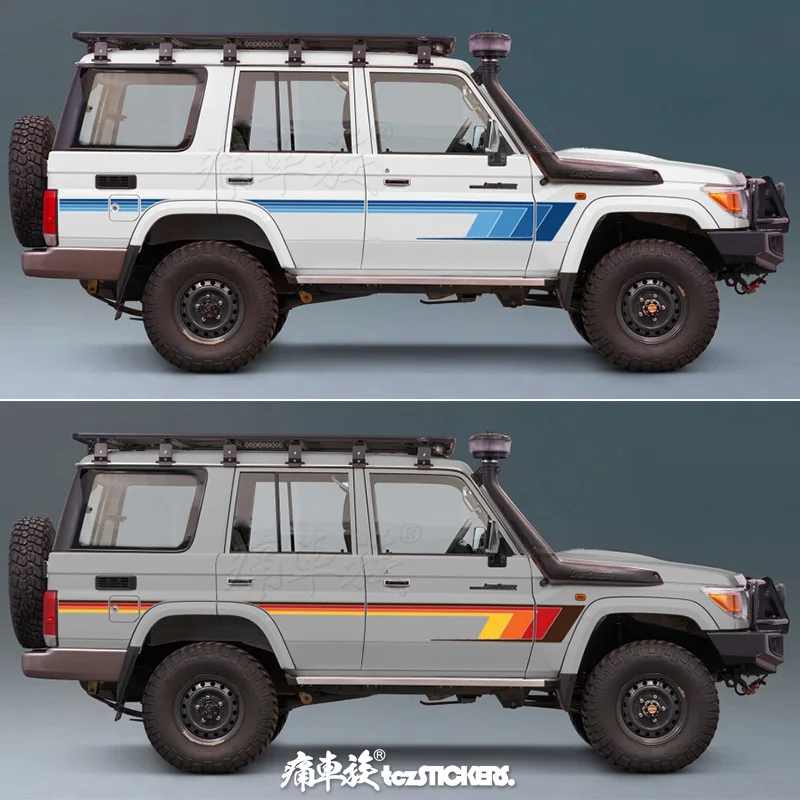 

Car Sticker FOR Toyota Land Cruiser LC70 LC76 LC79 LC78 Modified Customized Sports Body Waist Line Styles Decal