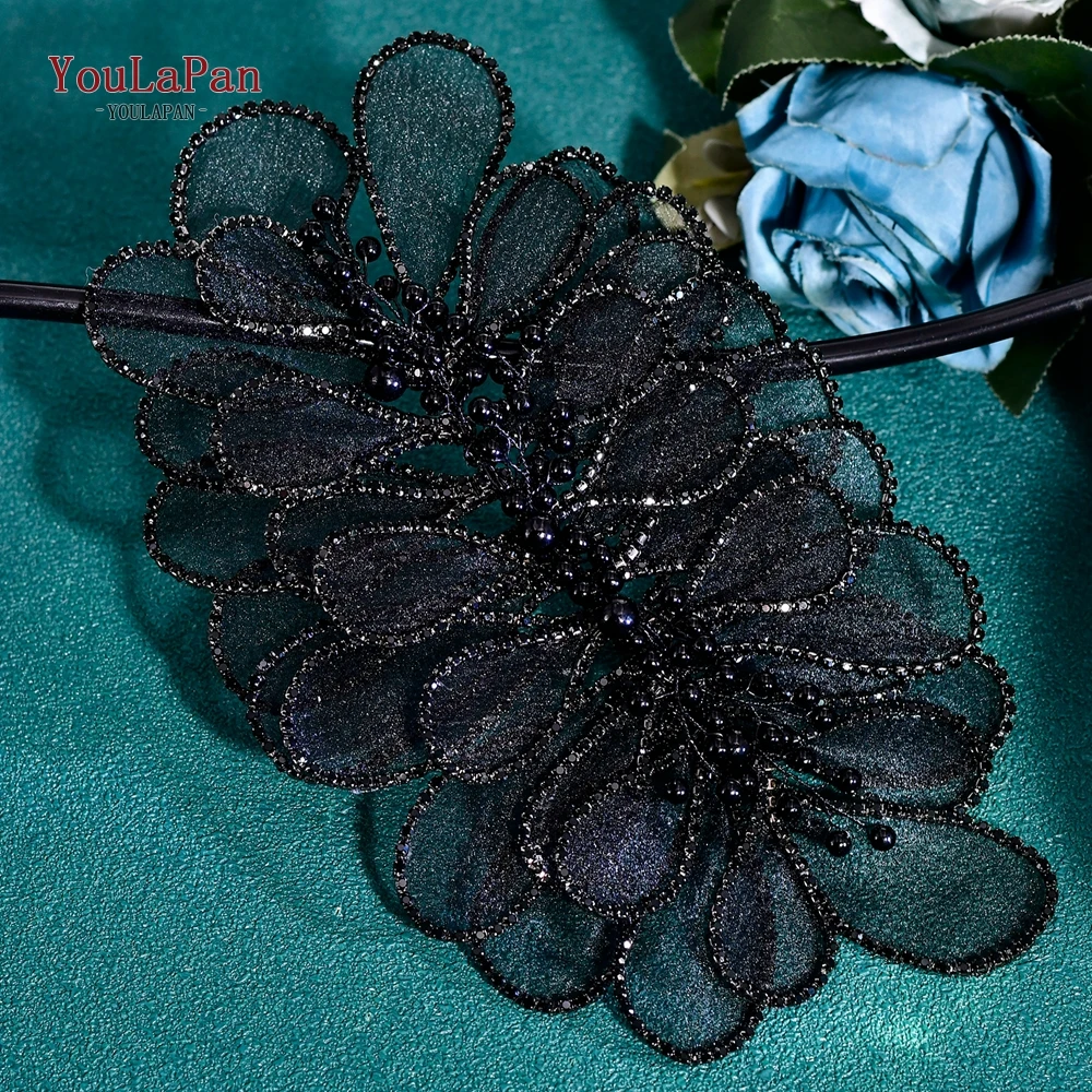 

YouLaPan Luxury Multiple Colors Pearl Headband Bride Headpieces Wedding Hair Jewelry Handmade Flower Headwear Accessories HP681