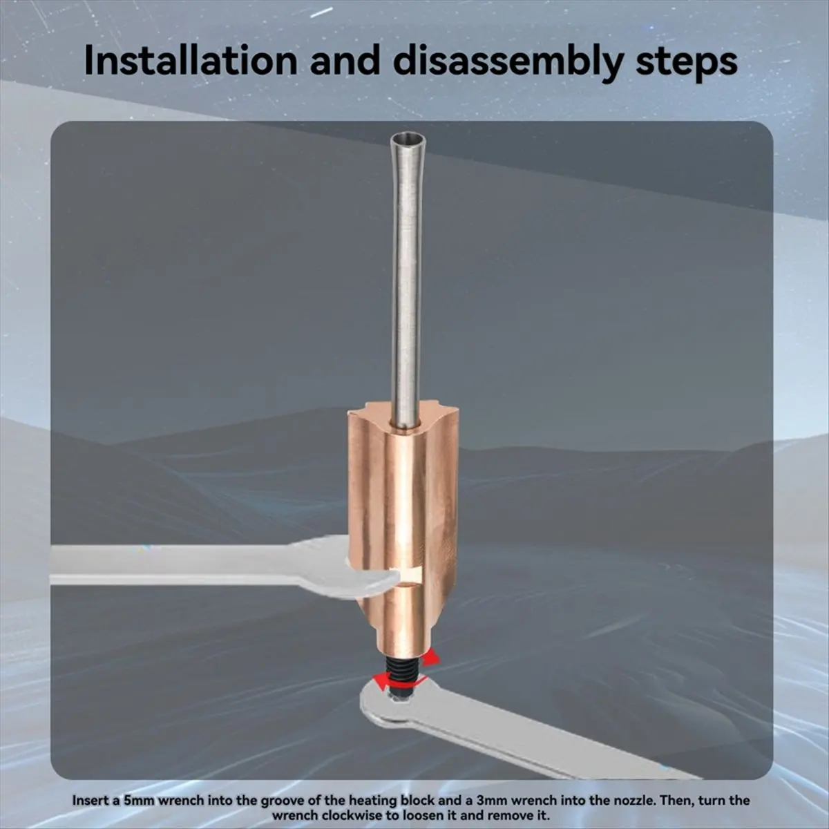 

Quick Release Nozzle for AD5X 0.4MM Extruder High Thermal Conductivity Heater Block Hot End Print Head [Life diary]