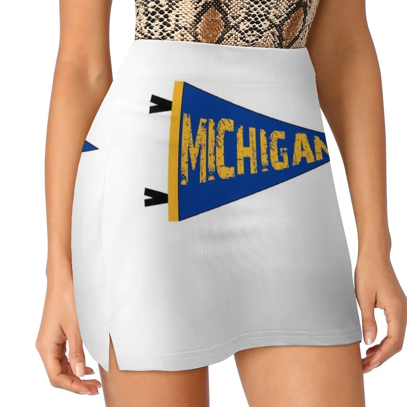 Pennant Women's skirt Aesthetic skirts New Fashion Short Skirts University Of University Pennant Collage University Pennant Flag