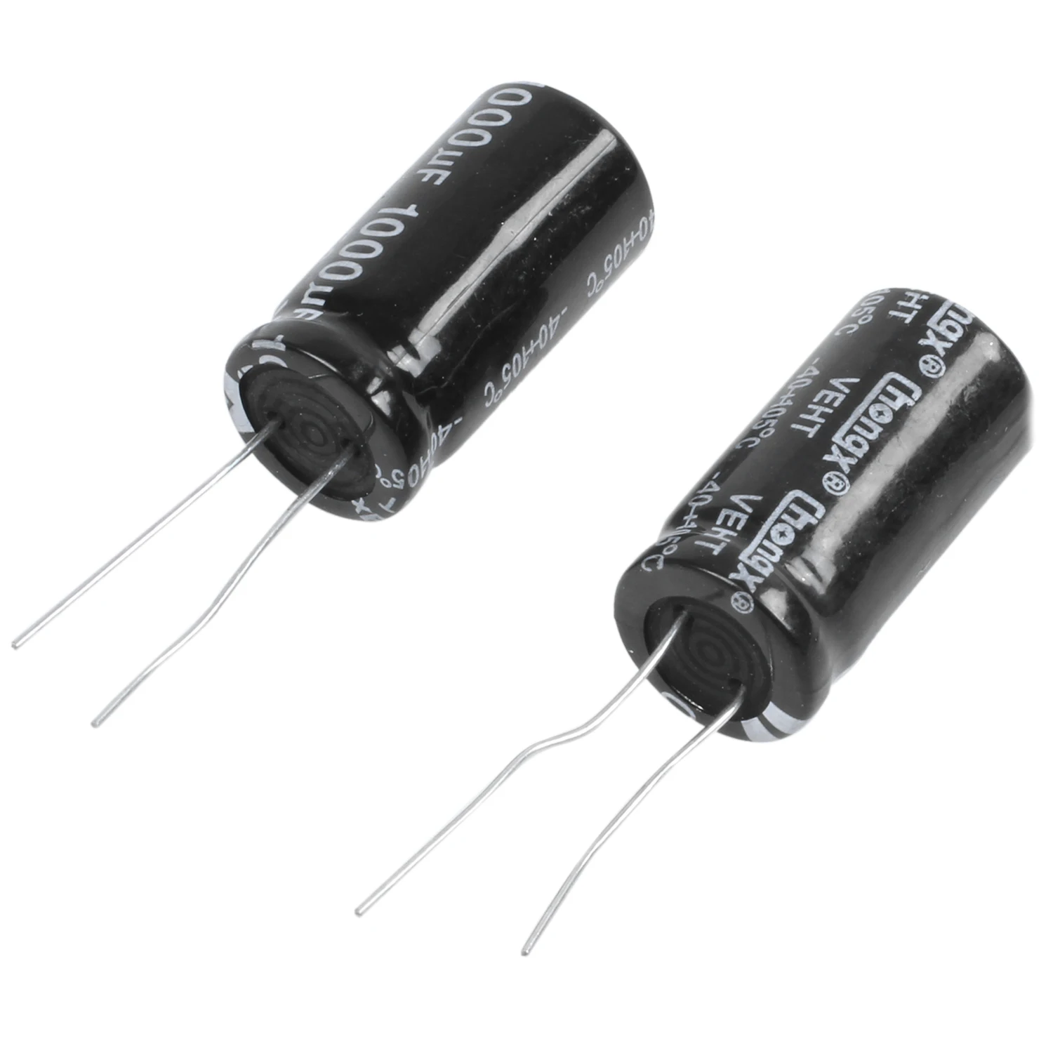 Radial electrolytic capacitor 50 V 1000 u F 105 C 25 x 13 mm - Black (2