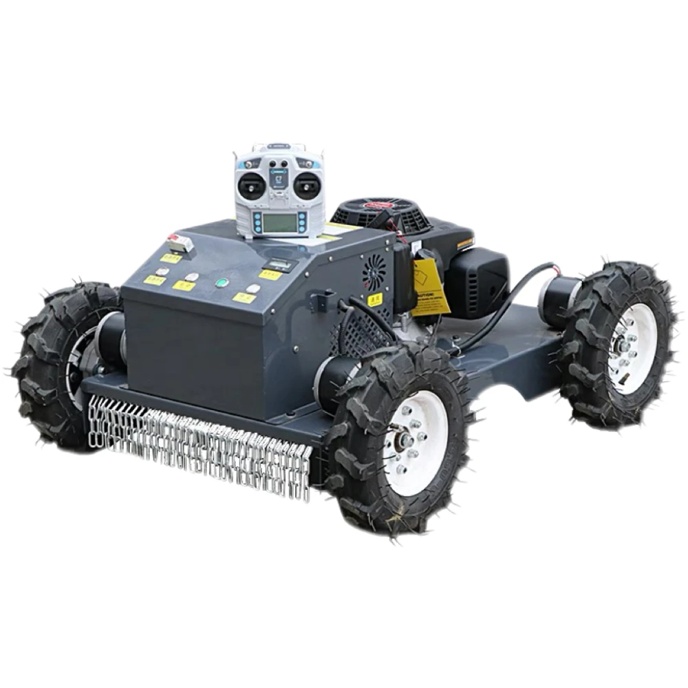 Wholesale Price Small Lawn Mower 550mm Remote Control Wheeled Grass Shredder New Orchard Weeder