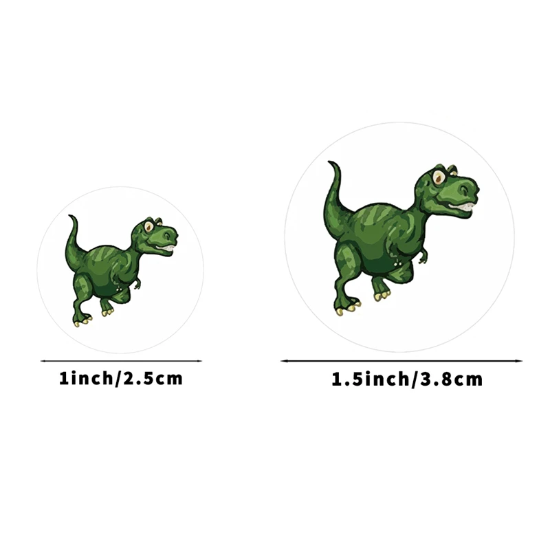 500 Pcs New Children\'s Cartoon Stickers Little Dinosaur Pattern Kids Stationery Supplies School Teacher Supplies Reward Stickers