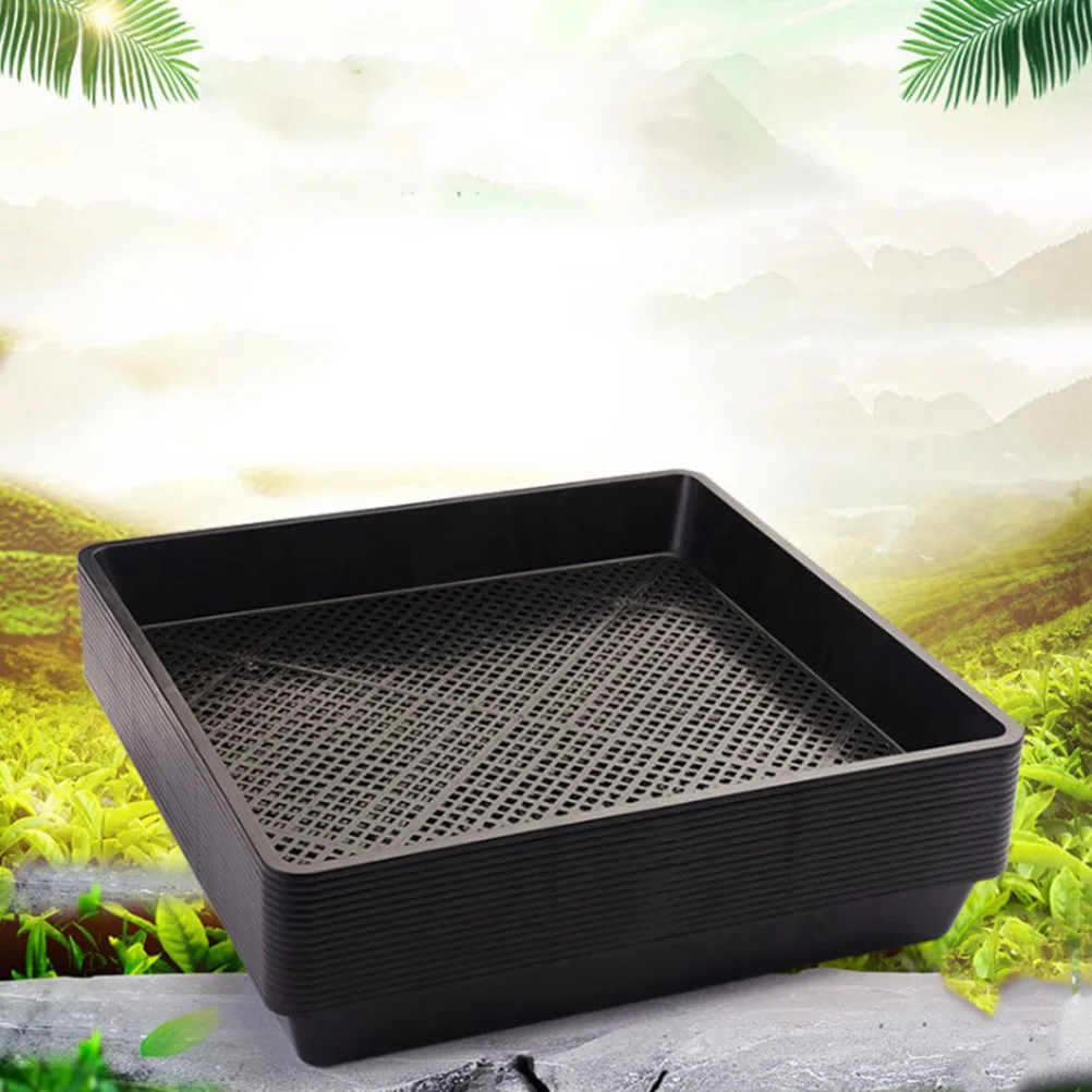 

5 Pcs Seedling Tray Planting Containers Black PP Garden Planter Ideal Cell Size Lightweight Balcony Planting Space