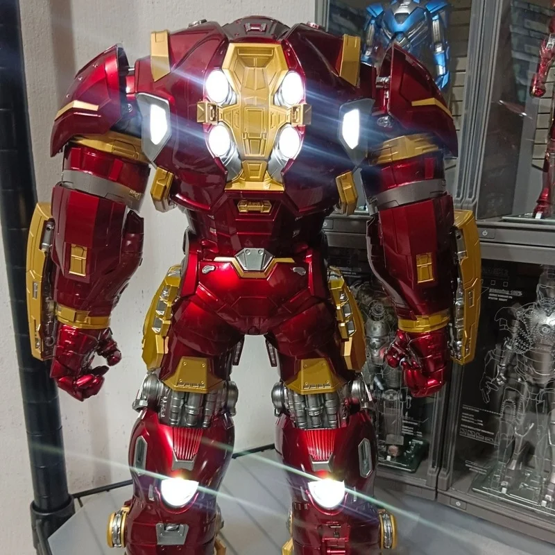 재고 있음 Fondjoy 장난감 아이언 맨 피규어 마크 Hulkooster Hulkbuster Armor 1/7 조립 액션 피규어 인형 장난감 크리스마스 선물