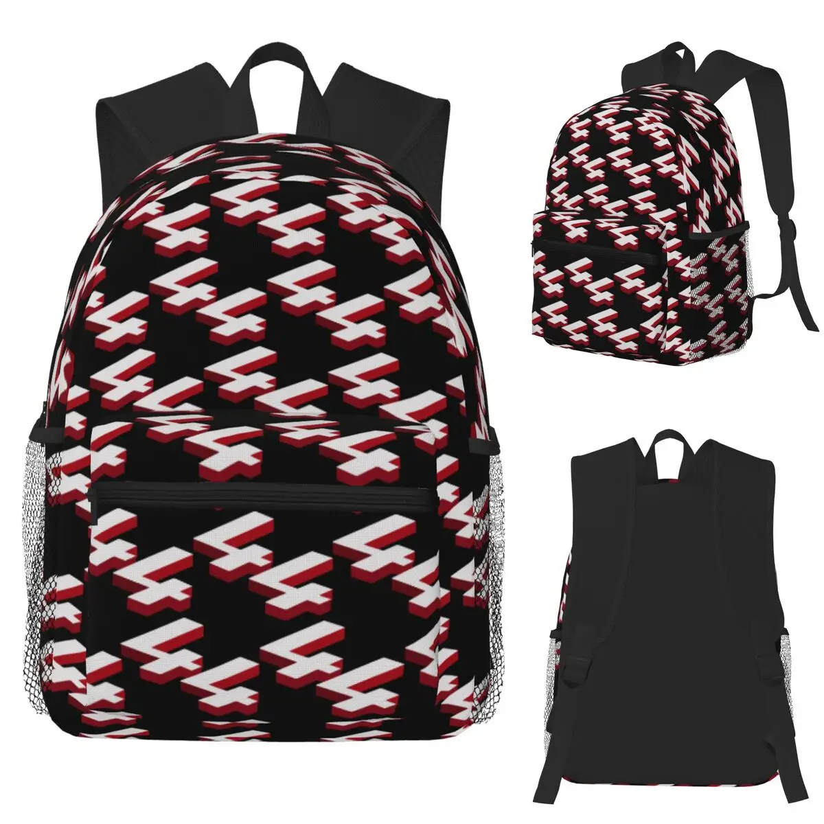 Lewis Hamilton 44 - Ferrari F1 2025 Student Backpack School Bag Hiking Travel Daypack for Boys Girls Bookbag Shoulder Bags