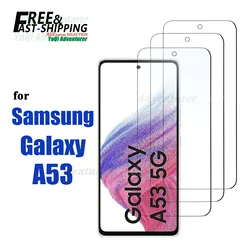 Screen Protector For Galaxy A53 5G Samsung Tempered Glass High Aluminum 9H HD Clear Transparent Case Friendly