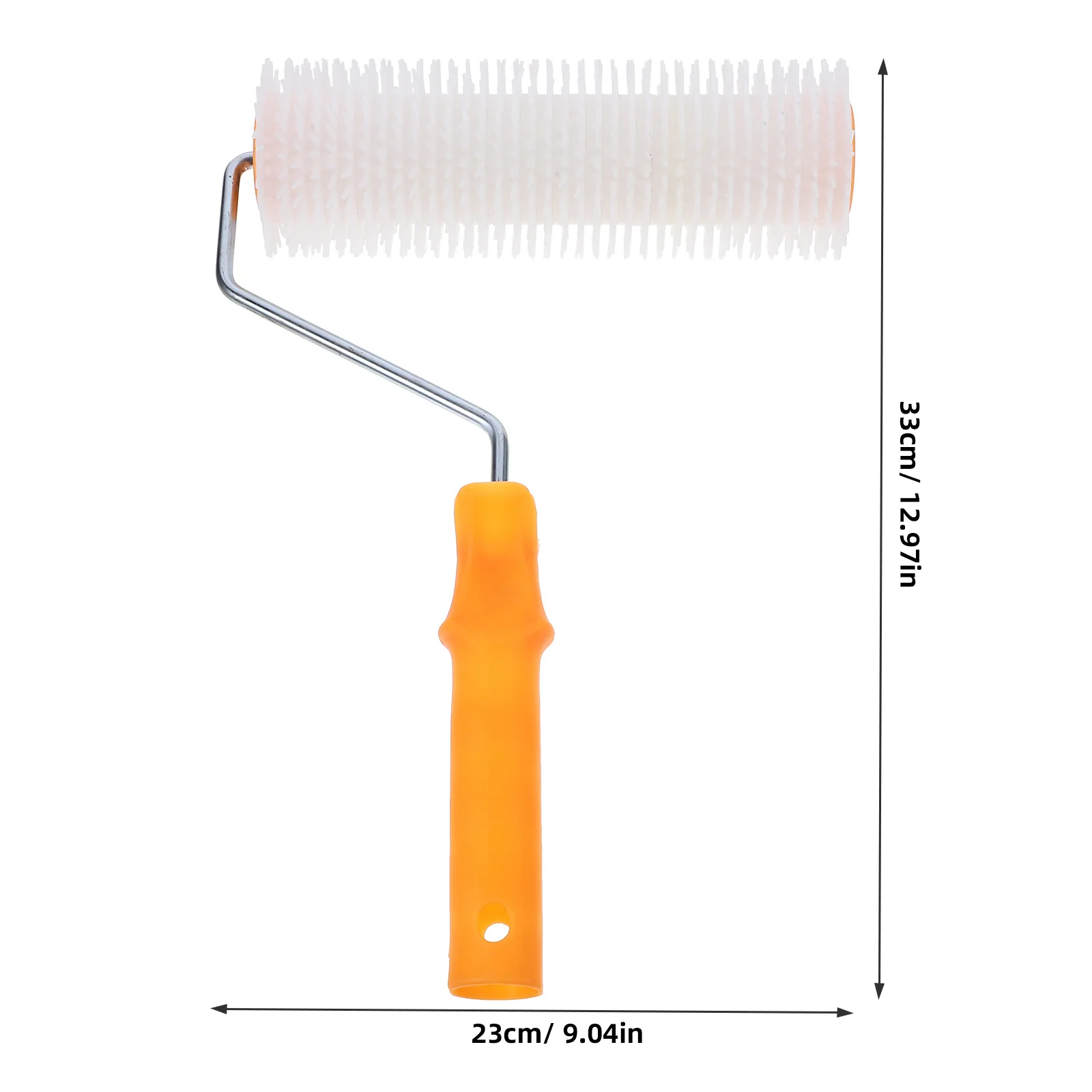 1 قطعة الأسطوانة مسننة لطلاء الأرضيات الايبوكسي أداة التسوية الذاتية الممله المضادة للتساقط مقبض بلاستيكي متين الطلاء الأسطوانة الأرضيات