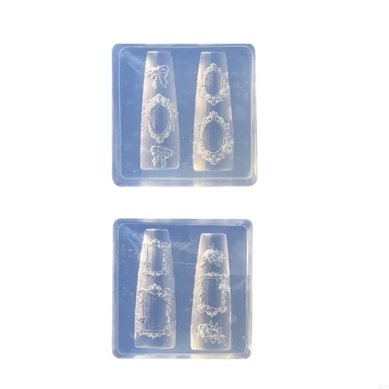 

2025 New 2pcs/1pc Silicone Art Tools For Custom Frame Decorations Manicure Design