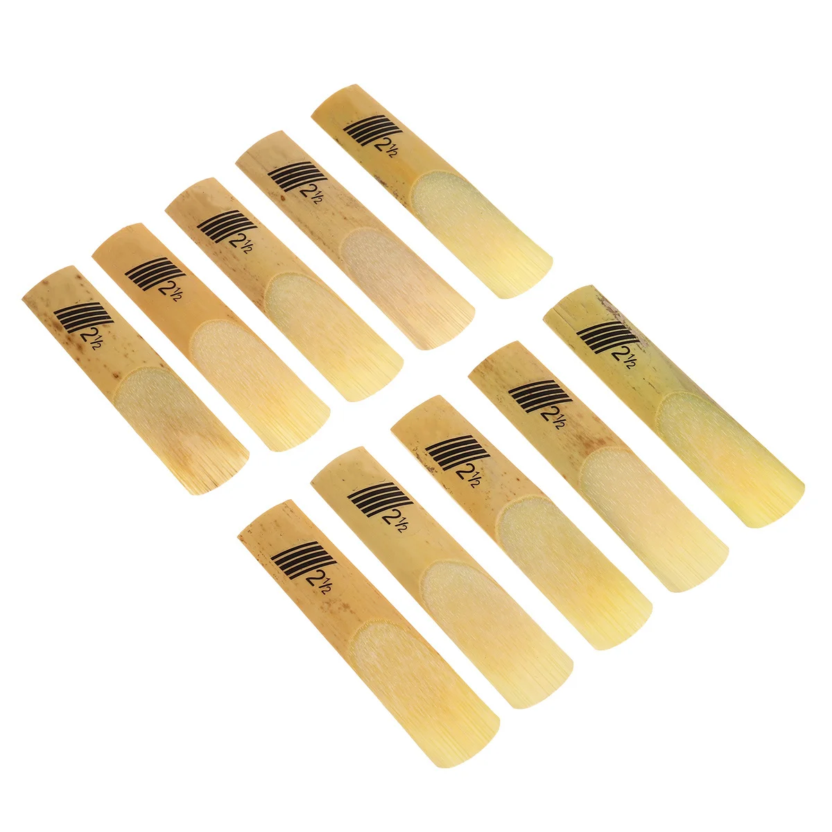 

10 pcs Alto Saxophone Reeds 2.5 Premium Strength High-Quality Replacement For Saxophone Accessories Alto Sax Reeds