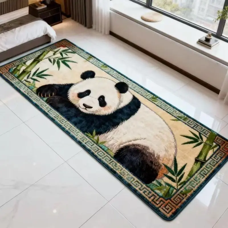 Tiger Shaped Fluffy Area Rug Thick Plush Non Slip Backing Soft Floor Carpet for Kids Room Bedroom Home Use