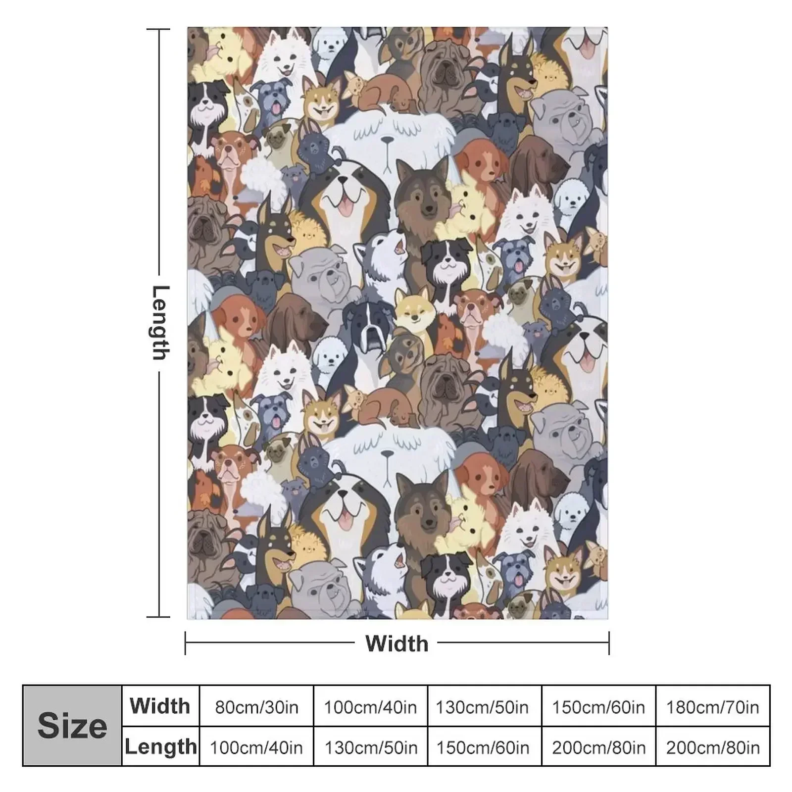 Pupper Party Throw Blanket Loose Bed linens Sleeping Bag Soft Big Luxury Throw for sofa Blankets
