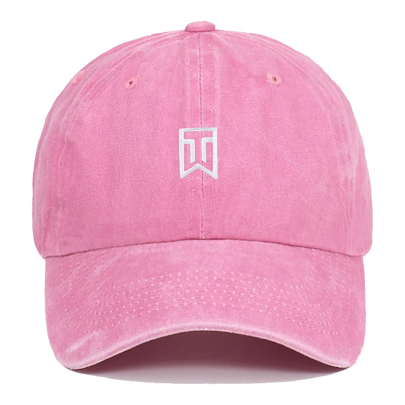 Personalisierte Tiger Woods bestickte Baseballkappe für Männer und Frauen im Freien Sonnenhut Visier Y2K Hip Hop Streetwear Trucker Hüte