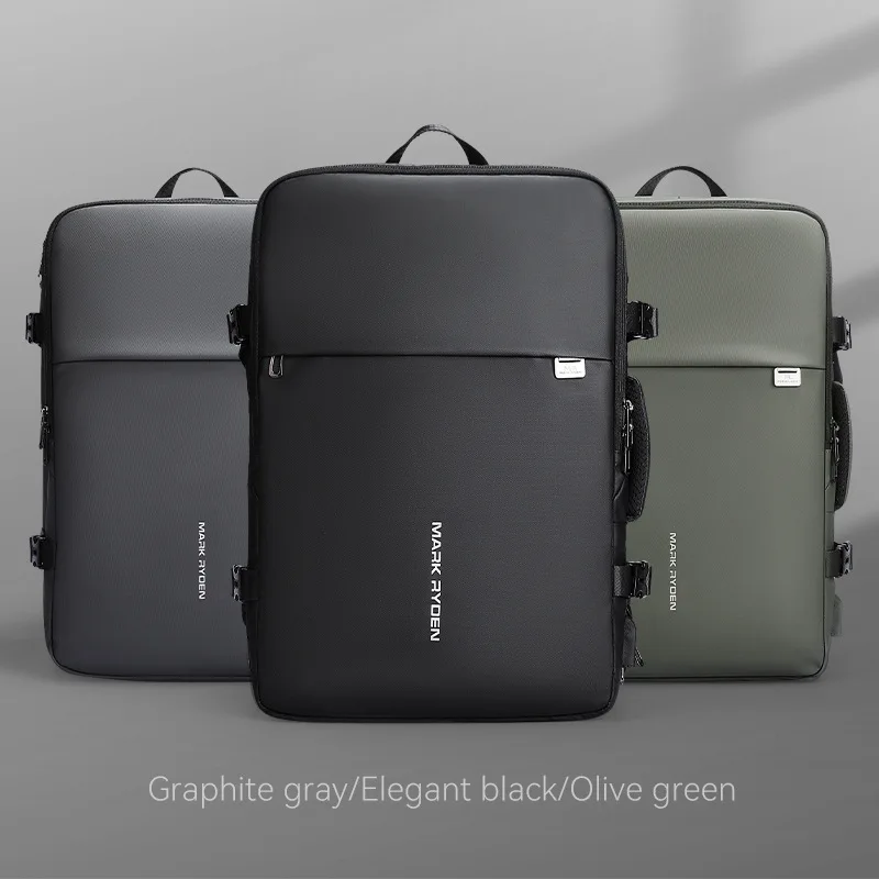

Simple men's travel bag, waterproof and wear-resistant, 17.3-inch computer storage, large capacity business backpack