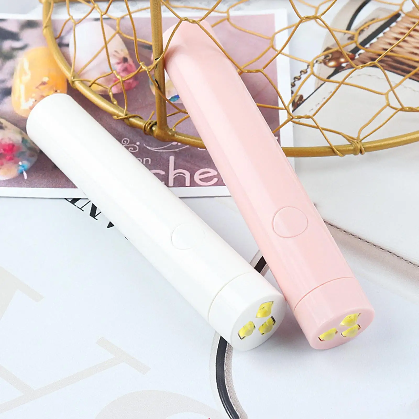 Mini LED Flashlight Lamp Nail Dryer Type C Port Easy to Carry Compact Design