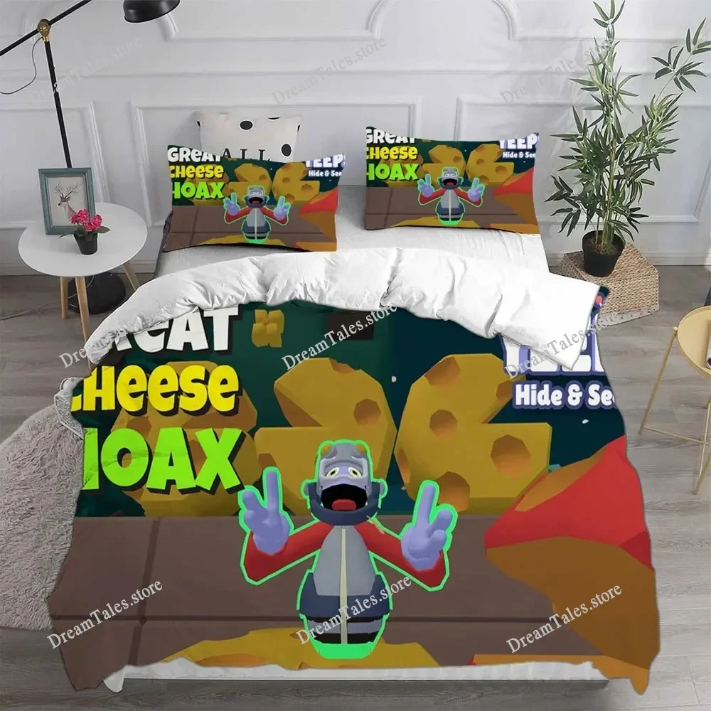 3D Print Game Yeeps Hide and Seek Bedding Sets Exquisite Bed Supplies Set Duvet Cover Bed Comforter Set Luxury Birthday Gift