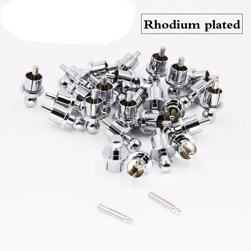 موصل فونو قصير الدائرة ، مطلي بالروديوم Hifi ، قابس غطاء RCA ، مقبس واقي ، أغطية حماية