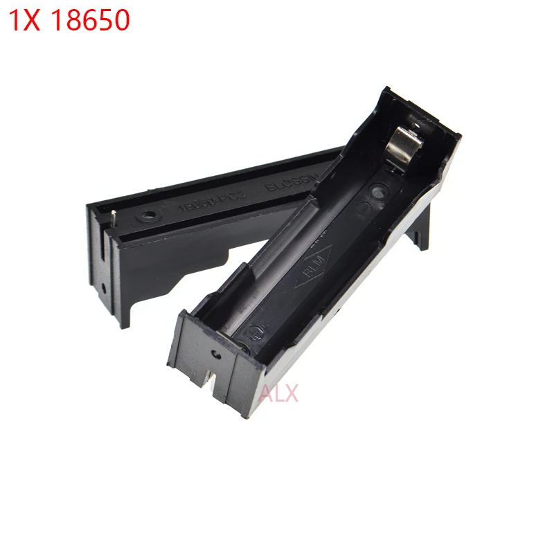 5PCS 1x 18650 battery holder Hard Pin 3.7V Batteries case Storage Box diy 1 slot 1*18650 Rechargeable Battery Shell housing