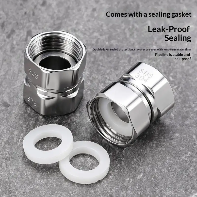 360 Rotating 3/4 Inch Angle Valve Reducing Connector Male Female Thread Wall Mount Corner Fitting For Washing Machine Faucet