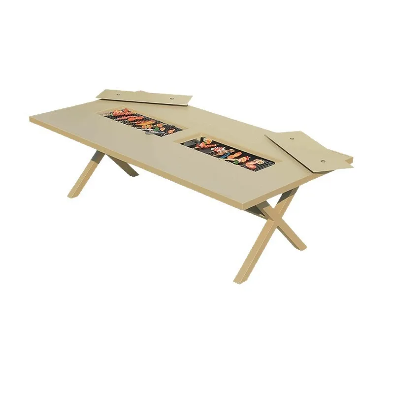 

Уличный стол и стулья для барбекю, мебель для двора виллы, садовая мебель, открытый балкон