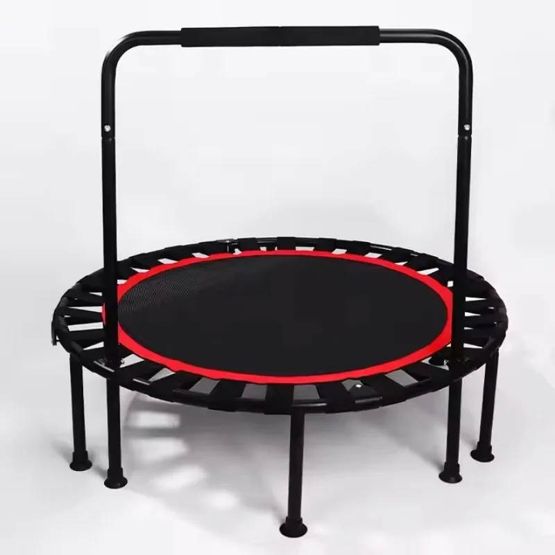 

YTYIN New Design Round Foldable Trampoline Factory Wholesale Indoor Mini Installation-Free Jumping Bed Foam Handrail Small Tramp