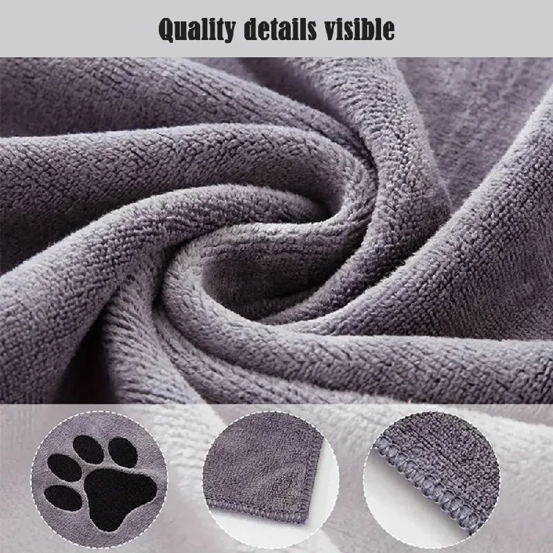 Quick-Drying Pet Bath Towel 4