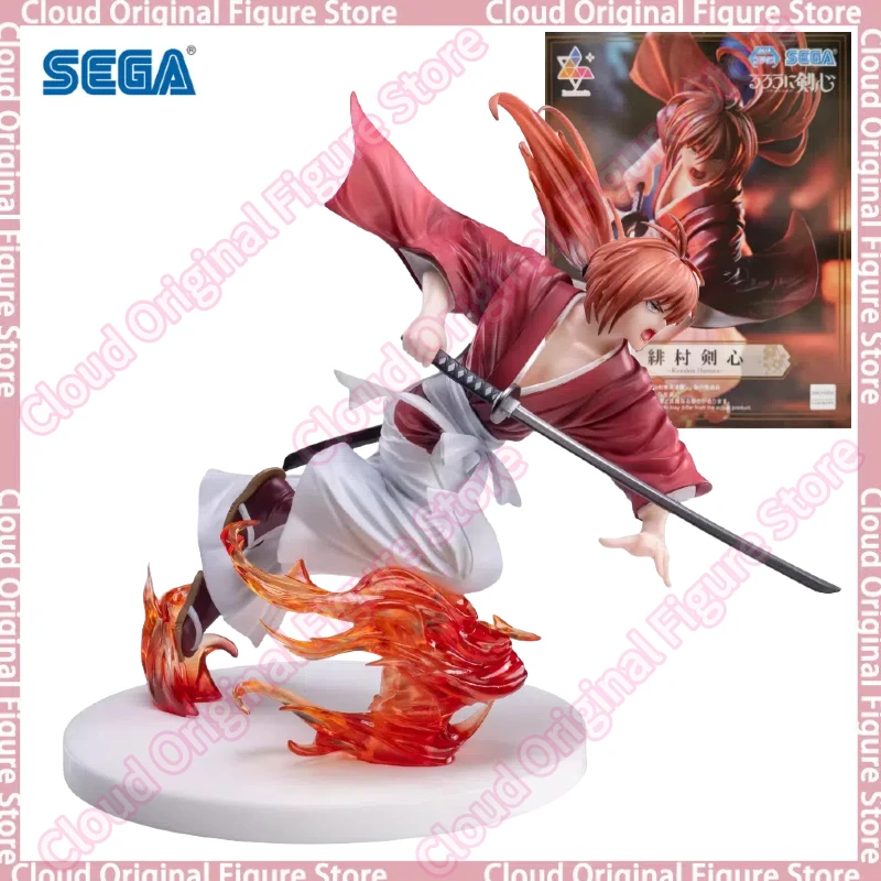 En Stock 100% Original SEGA Luminasta Himura Kenshin Rurouni Kenshin Meiji Kenkaku Romantan Anime figuras de juguete PVC modelo Hobby