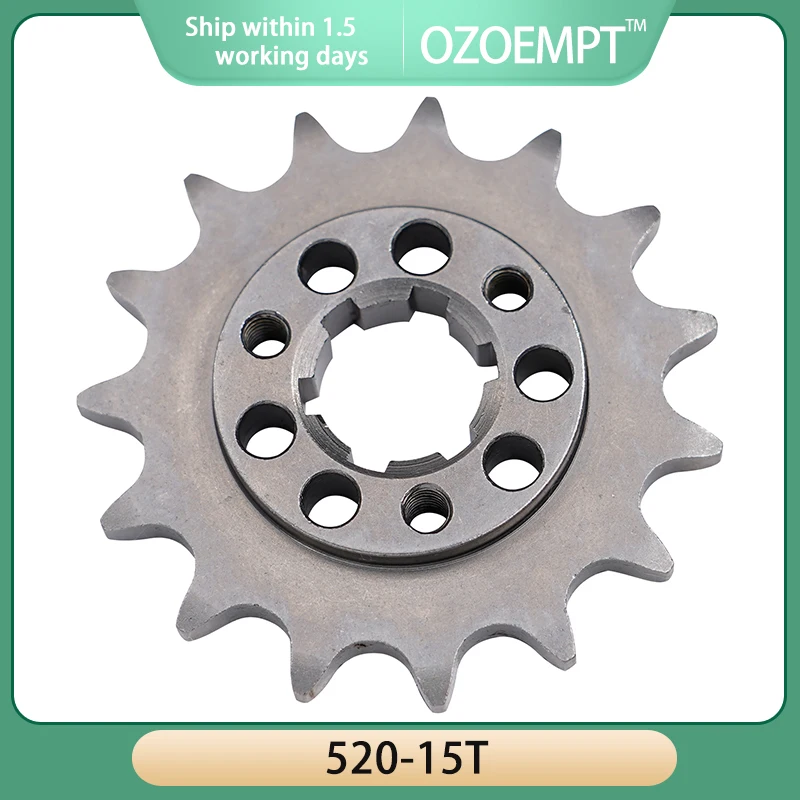 OZOEMPT（520-15T）Motorcycle Rear Sprockets For SU/ZU-KI DR750/850 S Big SR41B SR43A/B 88-00