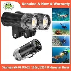 Seafrogs MK02 Professional Diving Flashlight Underwater Diving Strobe Light 6000LM 100m Waterproof LED Photography Video Light