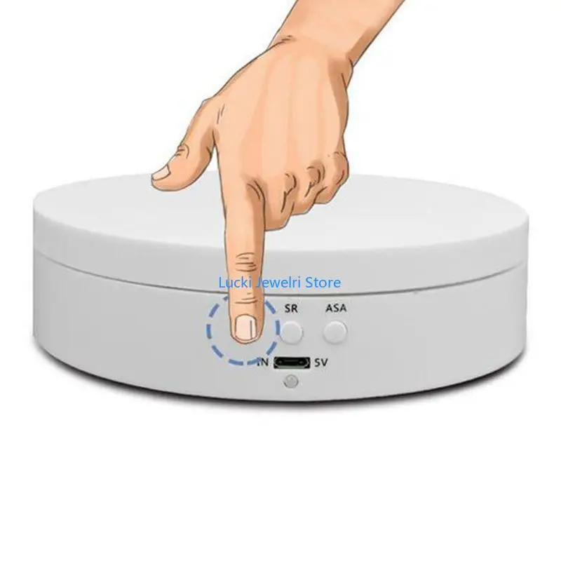

193E Electric Rotating Display Holder for Display Jewelry Product with USB Cable
