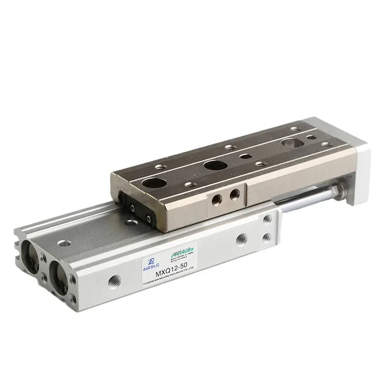 MXQ SMC Type Air Slide Table Dual Rod Rail Slide Air Pneumatic Cylinder MXQ6 MXQ8 MXQ12 MXQ16 MXQ20 MXQ25