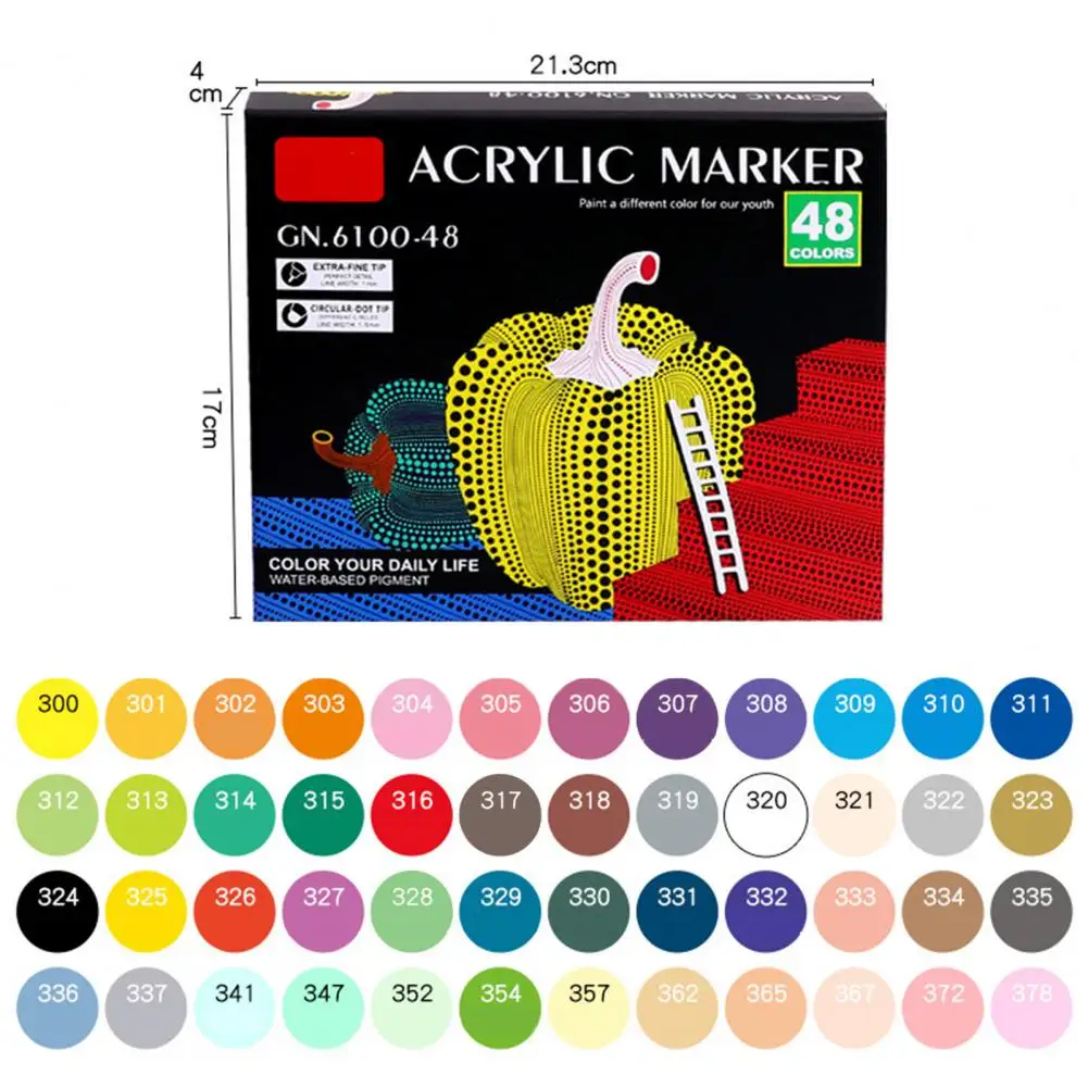 Double-Ended contorno marcadores, versátil ponta dupla marcador canetas para artesanato DIY, pintar canetas para fazer madeira, 12 unid, 24 unid, 36 unid, 48 unid