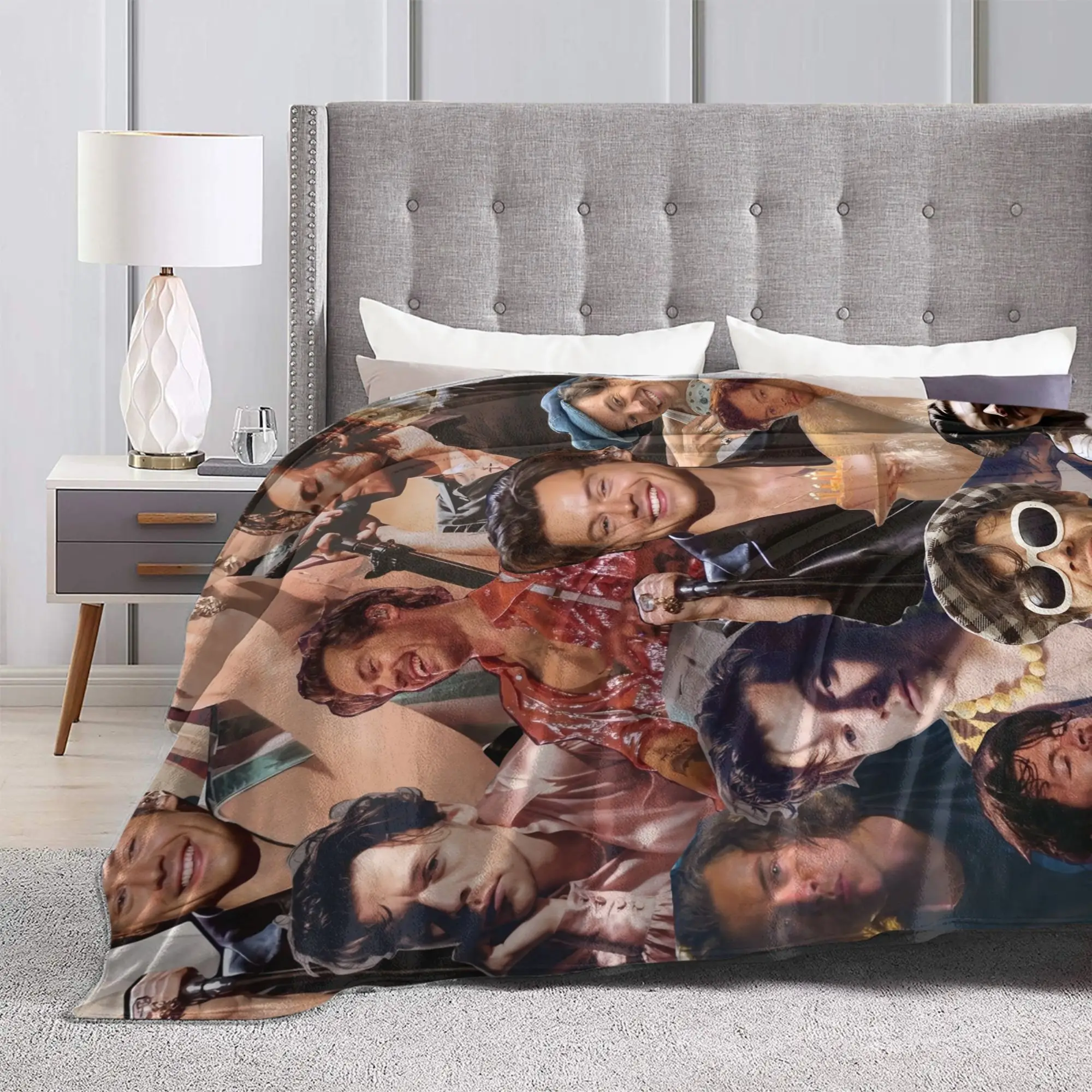 H-HarryS Singer S-Styles Kiss All the Time Disco Warm Blankets  Students Plush Bedding Throws Flannel Bedspread Sofa Bed Cover