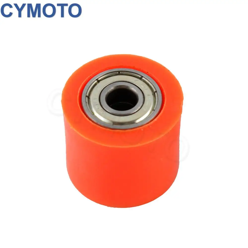 Curseur de rouleau de poulie de chaîne universelle pour moto, 8mm 10mm, pour Pit Dirt Mini Bike Atv différent jaune Orange bleu vert rouge noir