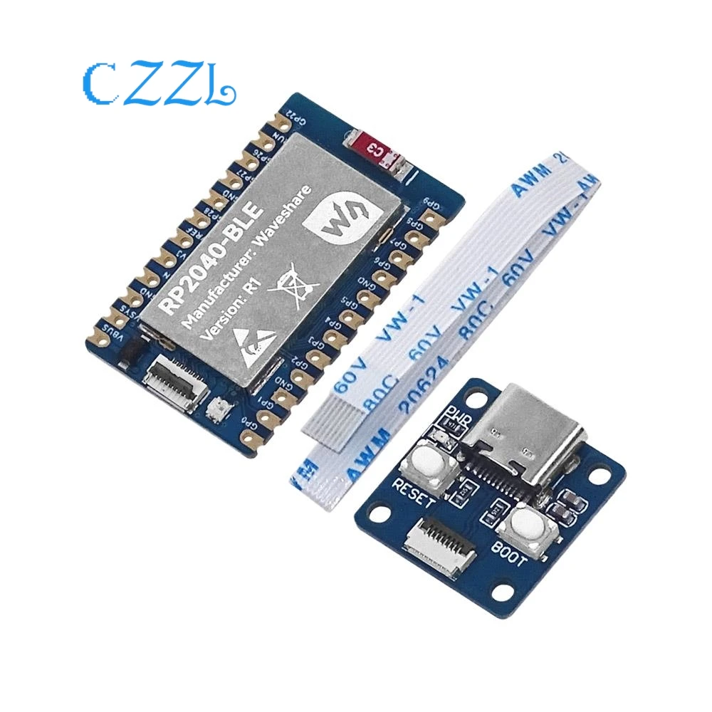 Placa de desarrollo de chip de microcontrolador Raspberry Pi RP2040, BLE, Bluetooth 5,1, interfaz USB de modo dual