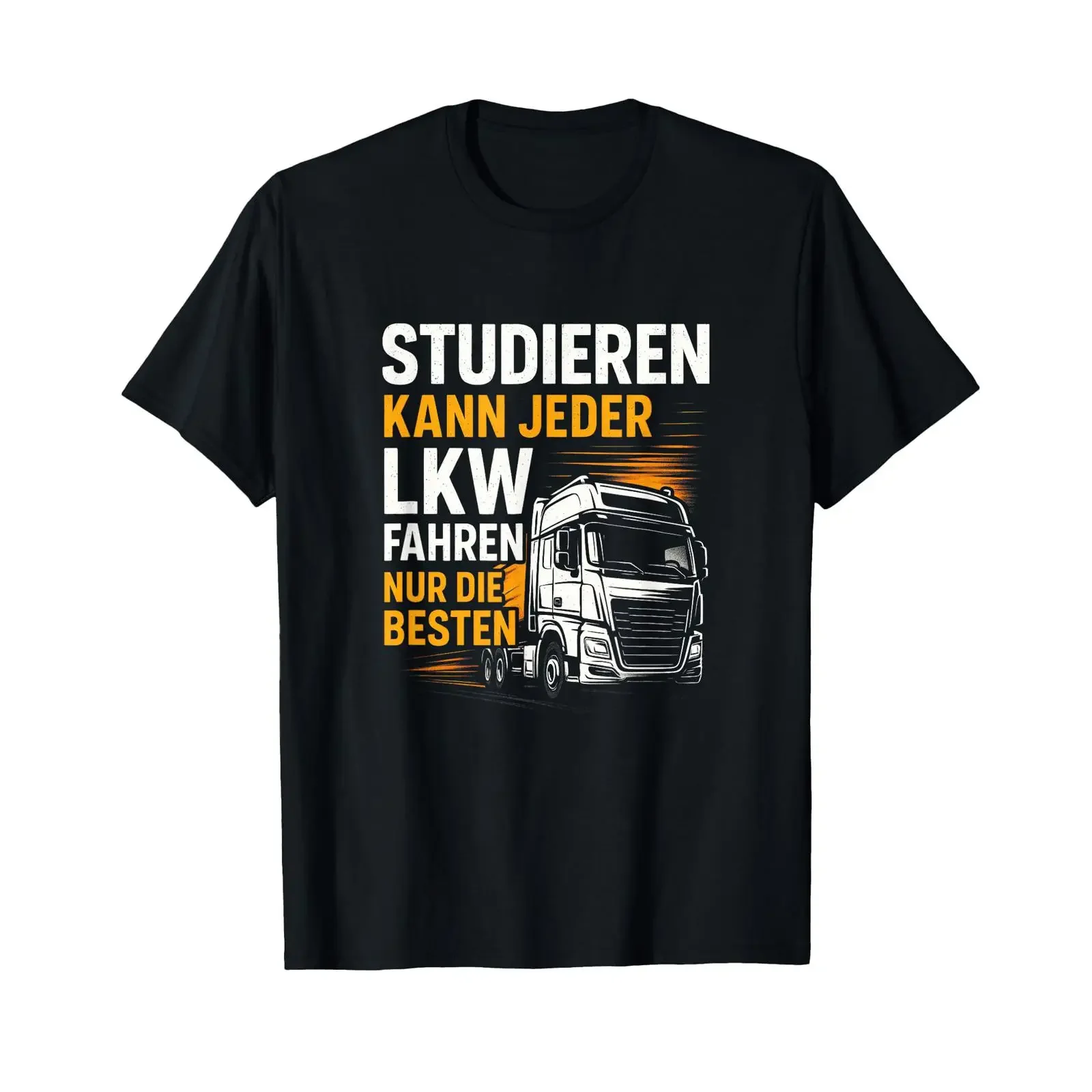 Anyone can study to drive a truck Only the best T shirt vintage Washed graphic homme Slightly streetwear Stretched Versatile