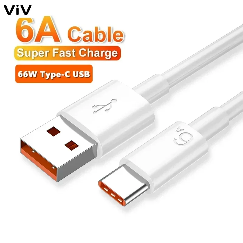 6A Süper Hızlı Şarj USB C Tipi-C Kablo Samsung Xiaomi 13 Huawei Nova 8 Sihirli 5 Redmi Onur Android 66 W Hızlı şarj kablosu