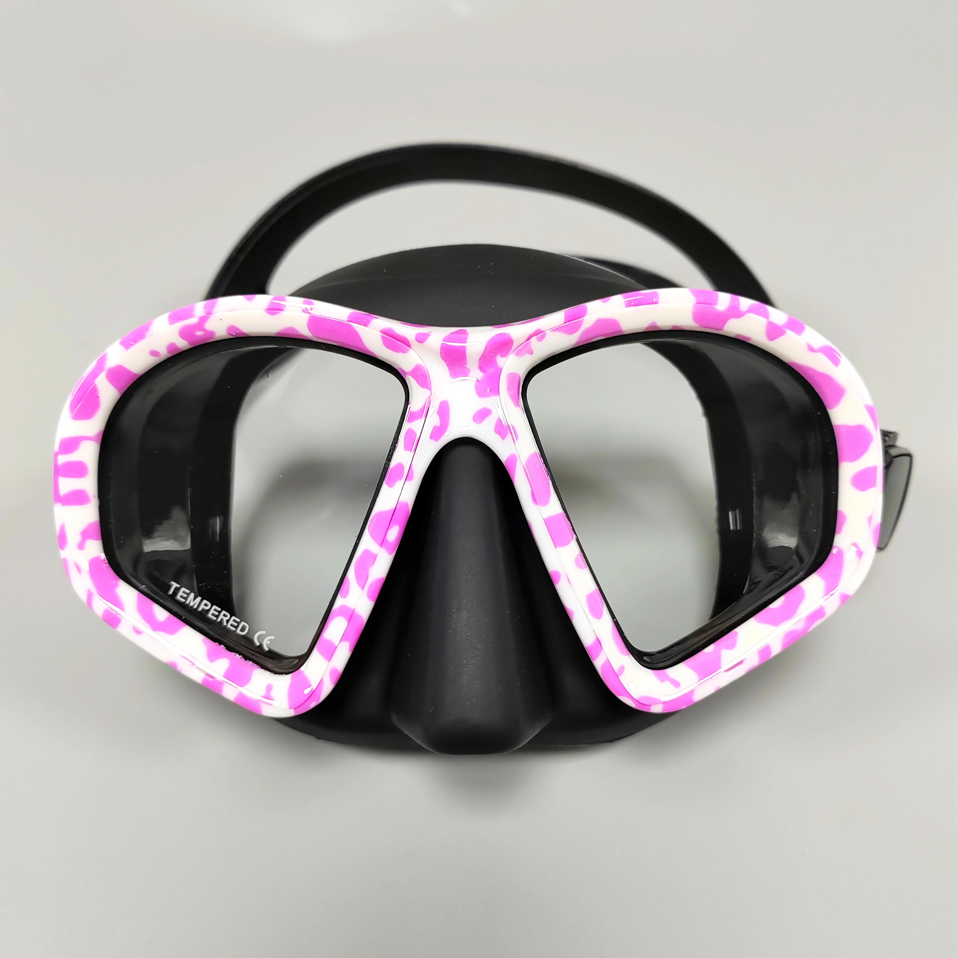 Tauchermaske Tarnfarben Beschlagfrei Harpunenfischen-Ausrüstung Schwimm-Maske – Detail 9