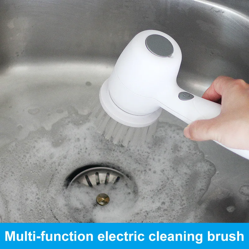 

Multi-functional Electric Cleaning Brush for Kitchen and Bathroom - Wireless Handheld Power Scrubber for Dishes, Pots, and Pans