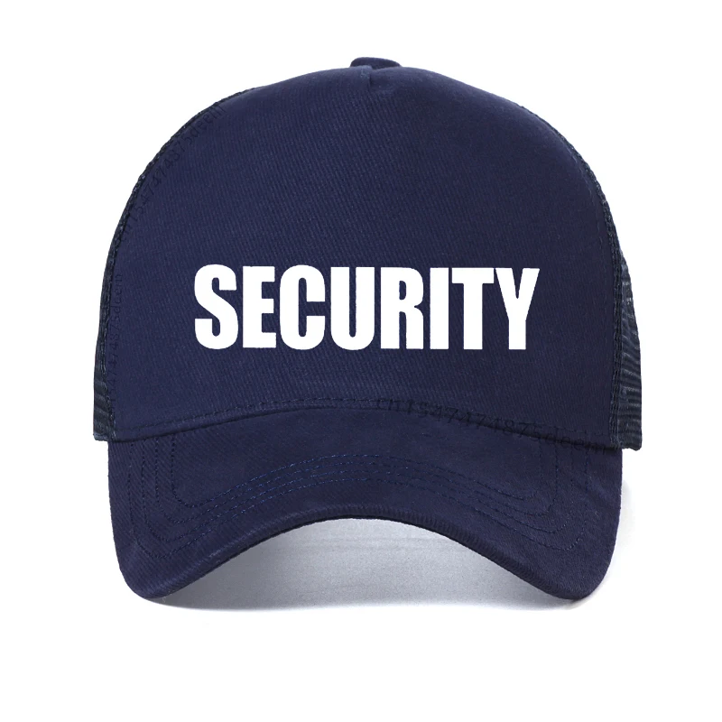 new SECURITY letter Print baseball cap men women universal wild casual hats spring autumn Mesh breathable sun caps trucker hat