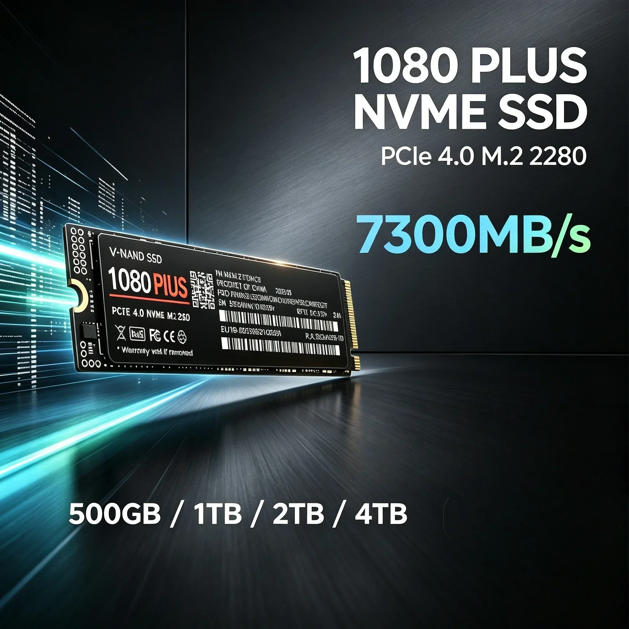 Original SSD 1080 PLUS 1TB Hard Disk Drive 500GB 2TB 4TB M2 NGFF NVME Interface Internal Solid State for Laptop Desktop