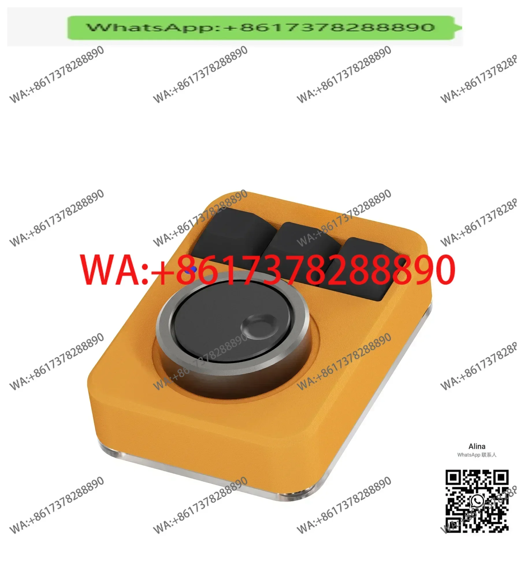 

Aluminum alloy double knob mechanical keyboard custom volume multimedia gift KB03-01
