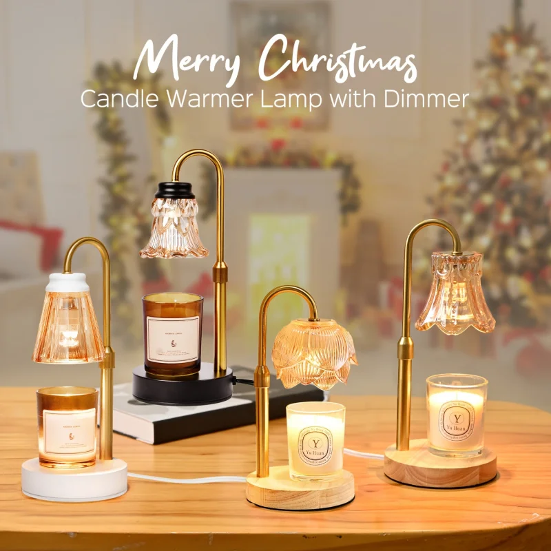 

2-pack 35W adjustable height fragrance JACKYLED candle warmer lamps, with 2H/4H/8H timer.