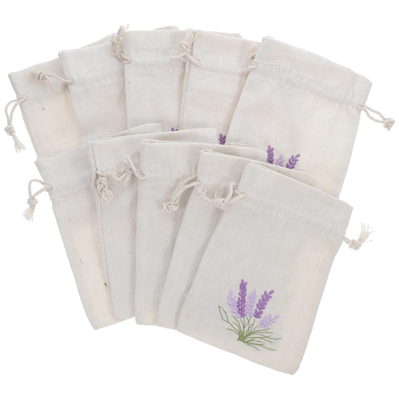 

10pcs Sachet Bag Empty Cotton Lavender Packing Fragrance Travel Jeweler Pouch Storage Box Gift Packaging Party Supplies