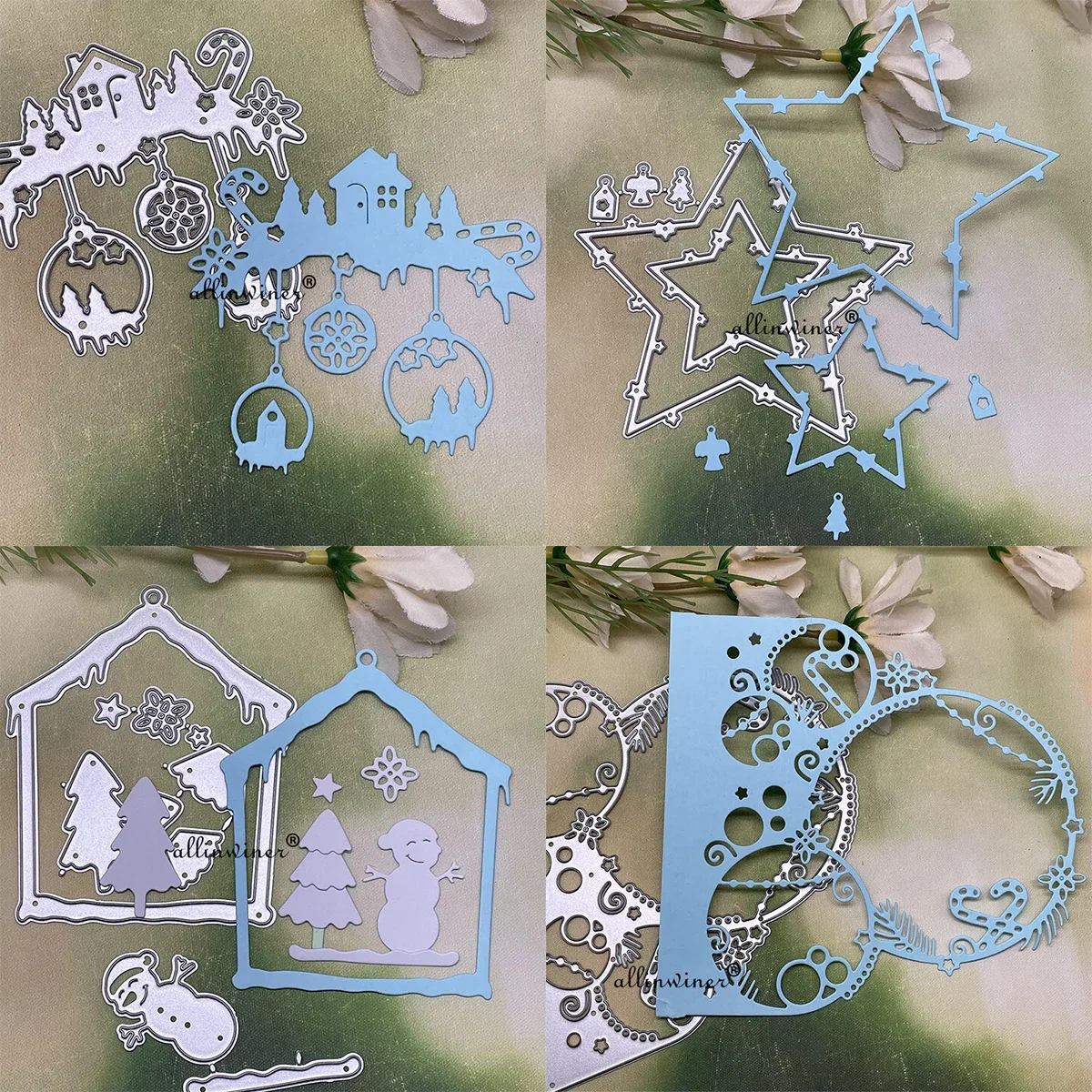 

Новая рождественская серия DIY ремесло металлический трафарет для скрапбукинга тисненая бумажная открытка альбом ремесленный шаблон трафарет штампы