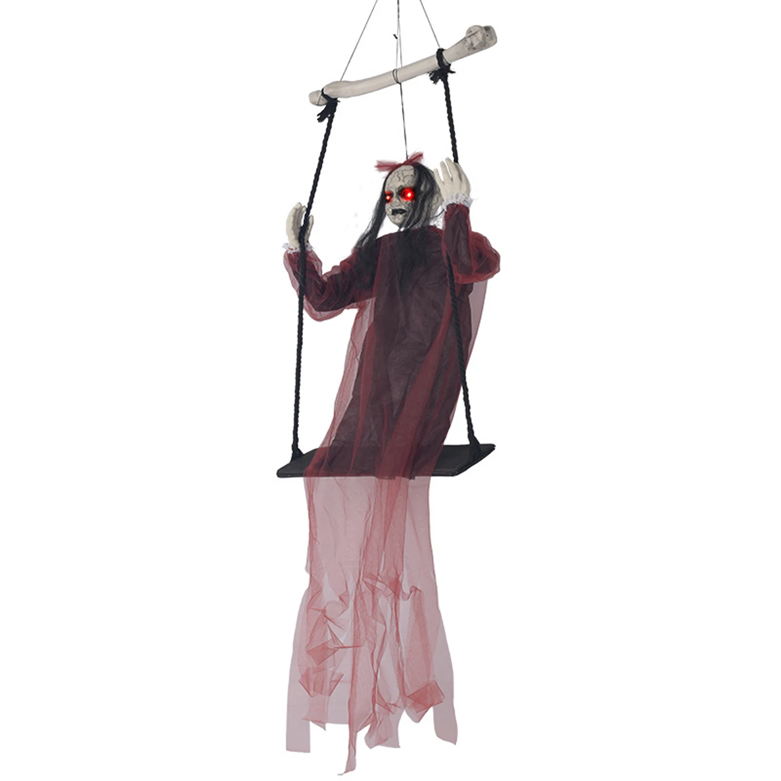 

Spooky Swing Ghosts Decor | Frightening Hanging Ghosts House Prop Swinging Swinging Scary Grim | As shown