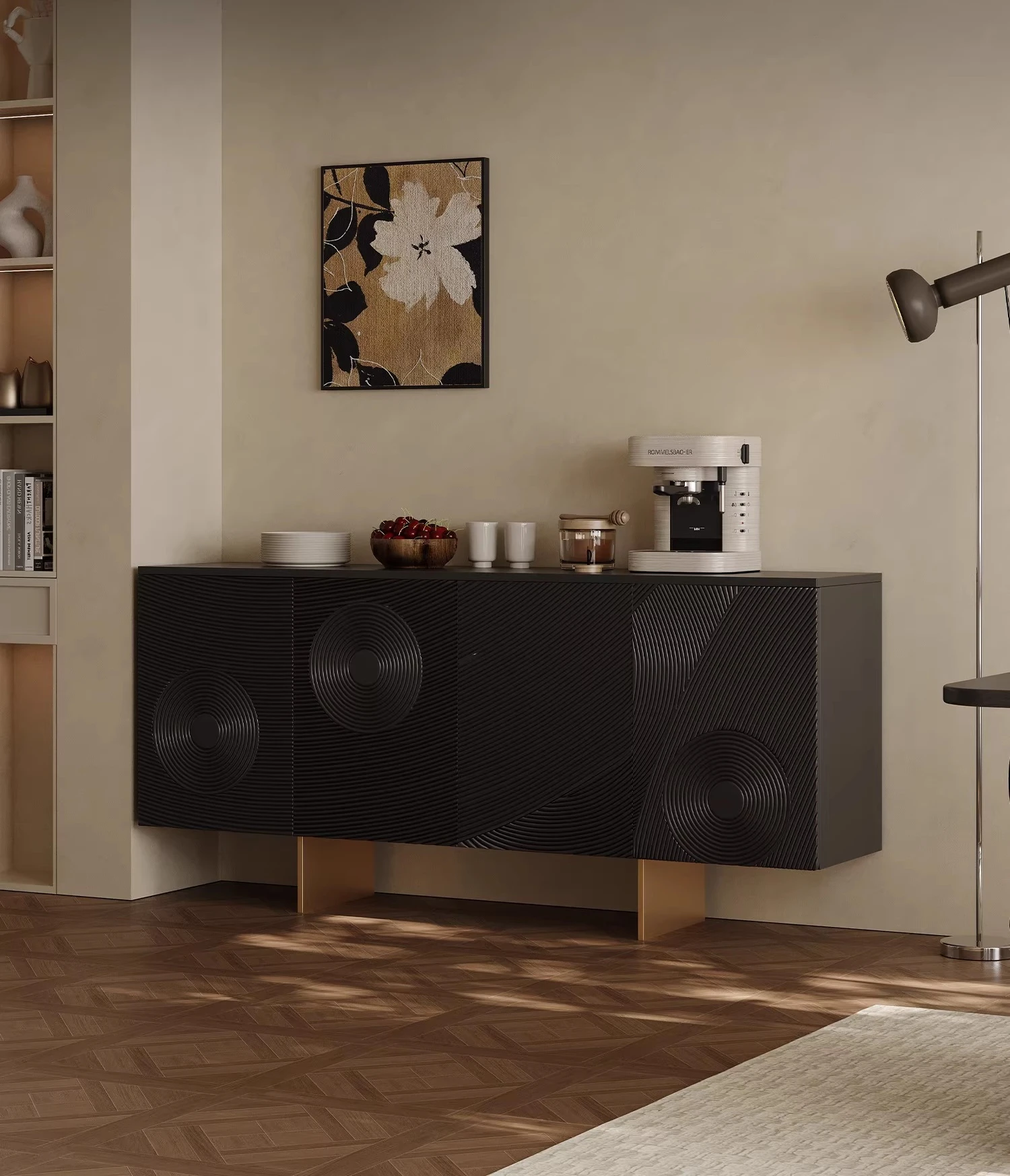 

minimalist paint dining side cabinet household small apartment dining room bedroom living room entrance designer art locker