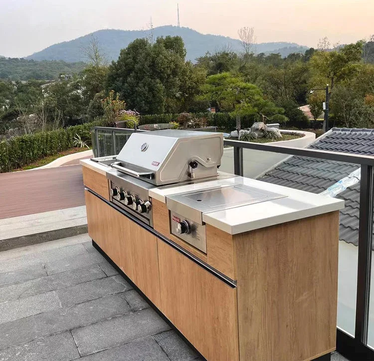 Kitchen Outdoor Set Outdoor Kitchen Cabinets Bbq Island Modern Grey Kitchen Sink Faucet CN;ZHE